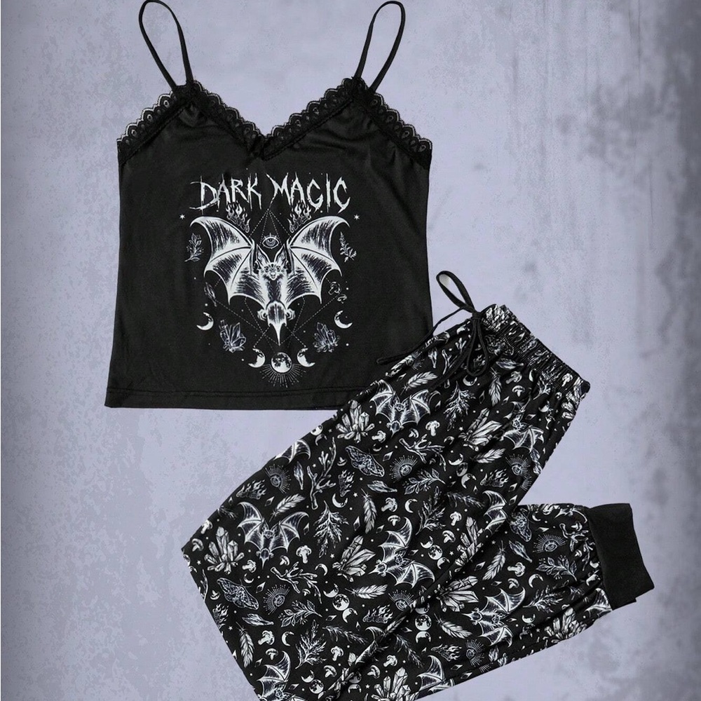 Dark Magic Black Sleepwear Set